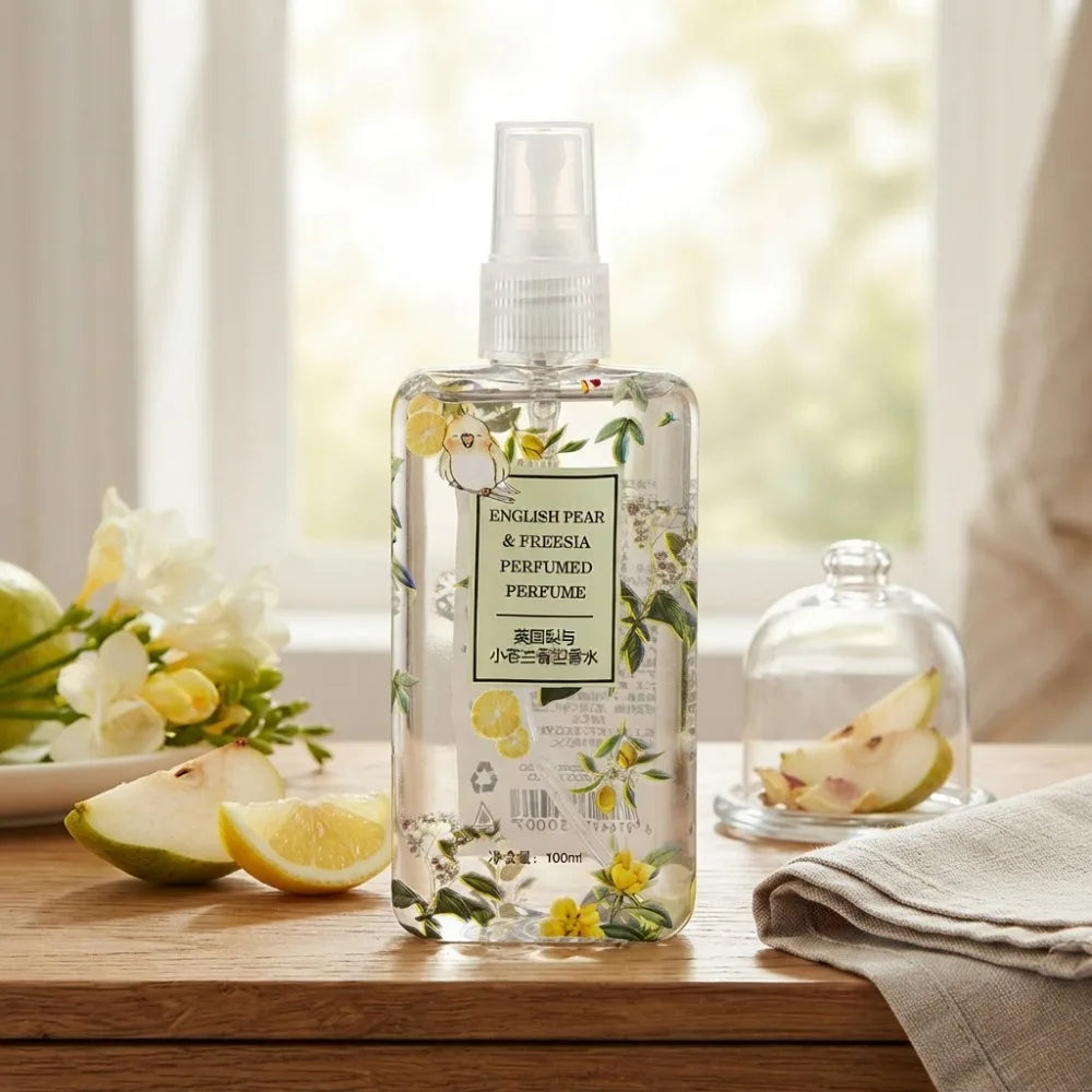 100ML English Pear And Freesia Body Mist Perfume Fresh Fruity Floral Scent Long Lasting Fragrance For Deodorant Daily Dating