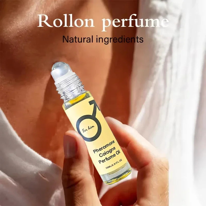 Men's Pheromone Cologne Essential Oil¡ªMen's Cologne with Woody Fragrance, Long-Lasting Scent, Roll-On Design, Lightweight*¡ª