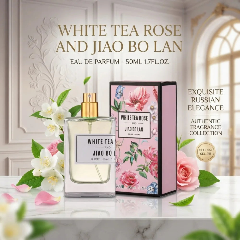 2026 New JIAO BO LAN White Tea Rose Perfume 50ml Long Last Fresh Floral Fragrance Elegant Clear Bottle Romantic Fragrance Gift - AliExpress 66