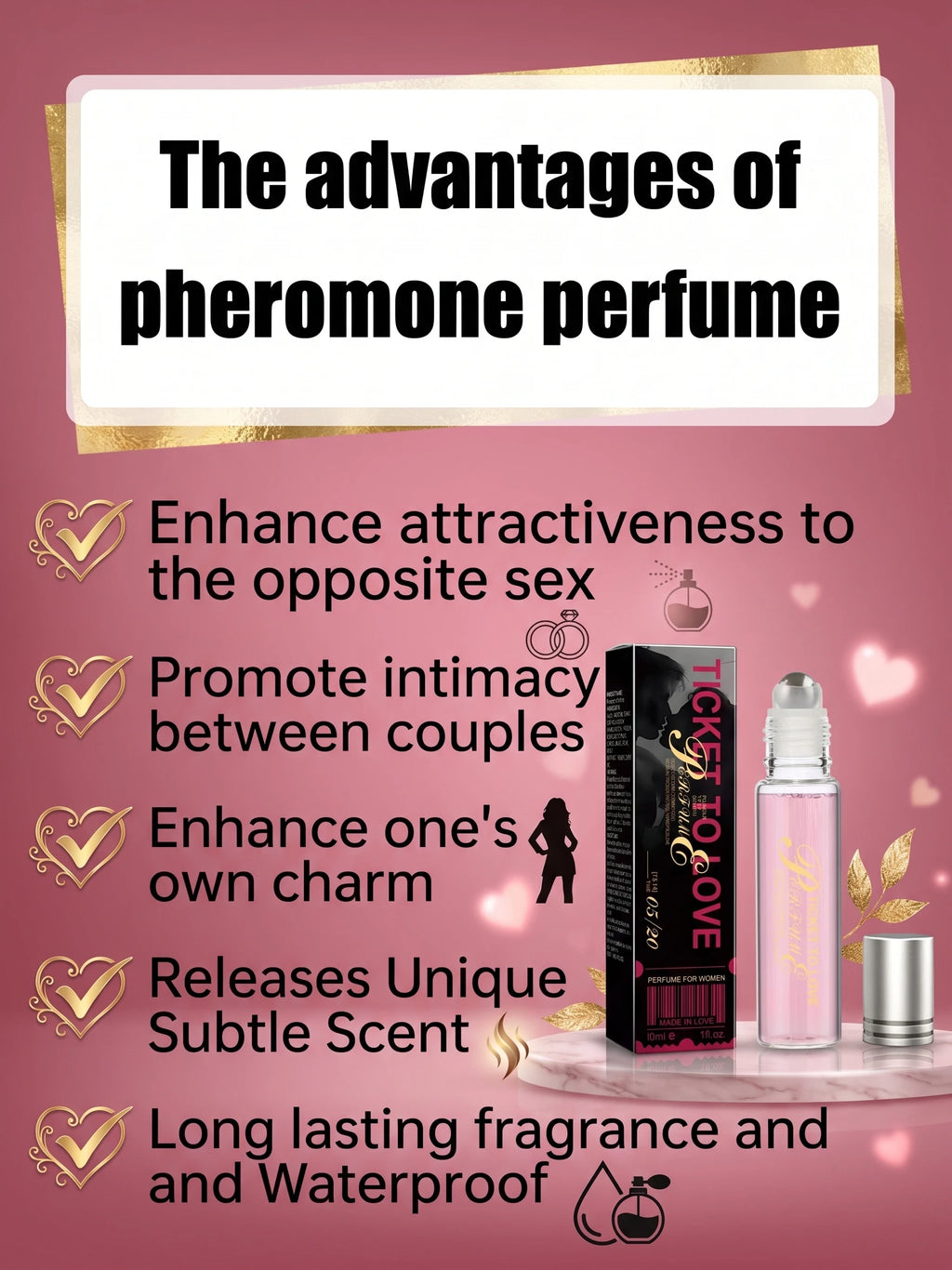 2026 Romantic Date Pheromone Body Spray 24H Long Lasting Fragrance Enhance Personal Charm Body Mist