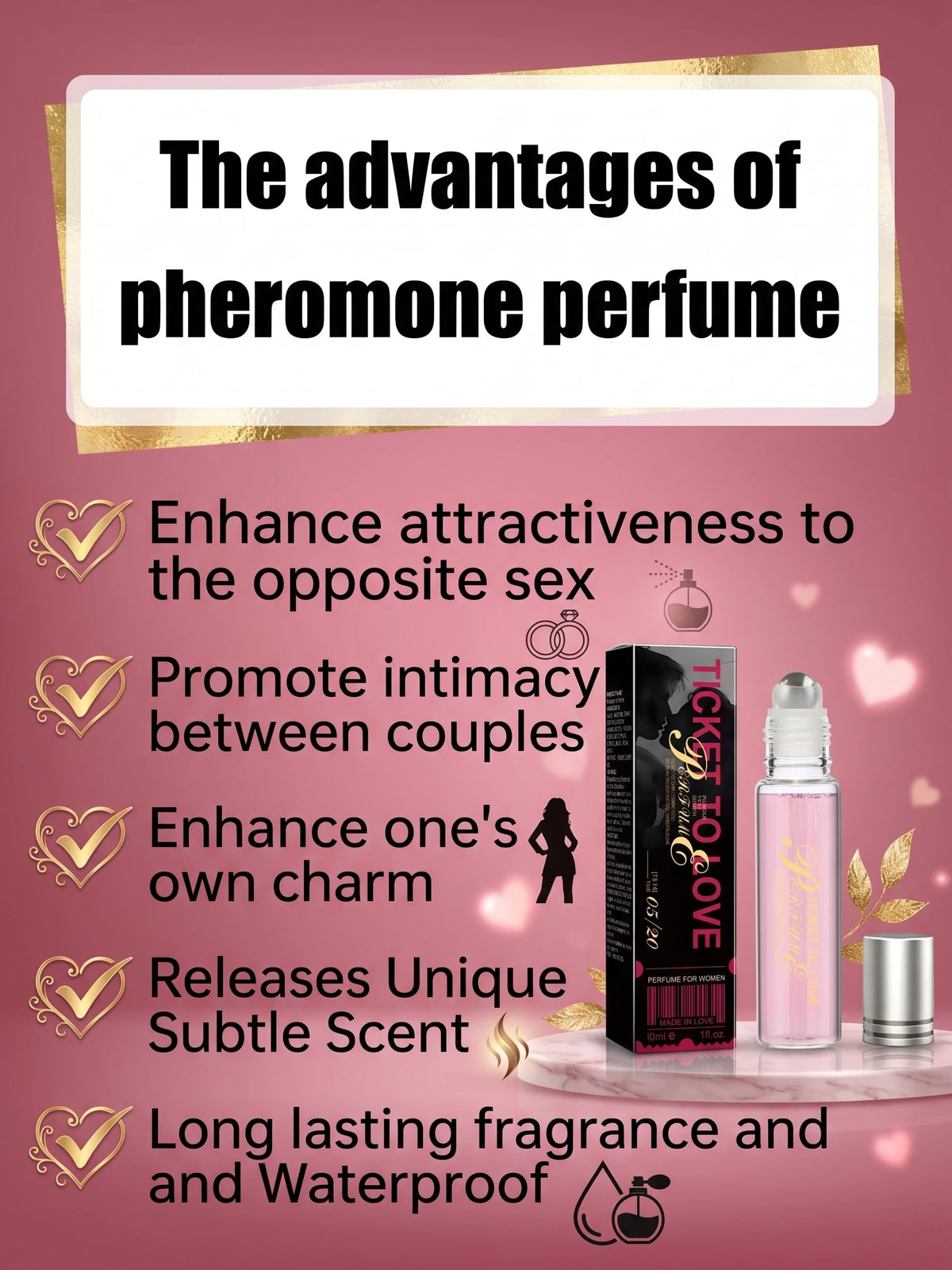 2026 Romantic Date Pheromone Body Spray 24H Long Lasting Fragrance Enhance Personal Charm Body Mist