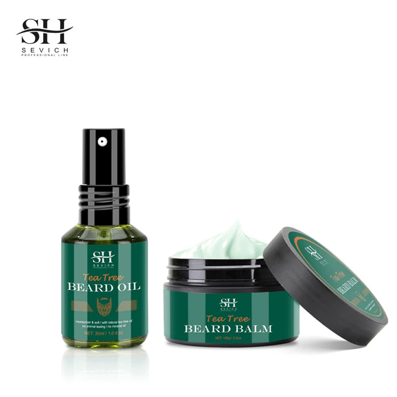 Men's Beard Growth Kit 4pcs Tea Tree Oil