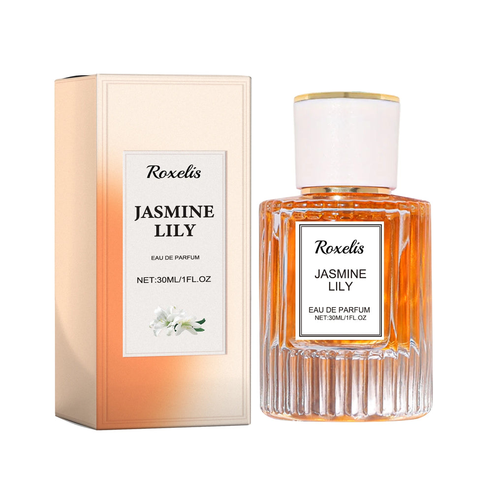 Elegant Women Perfume Jasmine Lily Floral Scent Long Lasting Fragrance Natural Fresh Scent Spray Eau De Toilette Flirting Pheromone For Daily Dating Seductive Romance Gift 30ml