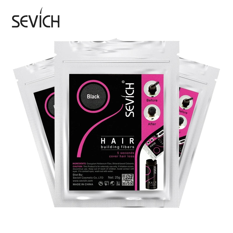SEVICH 25g Hair Fibers Refill Bag Bald Extension Hair Growth Powder Salon Professional Hair Treatment Unisex Hair Loss Products - AliExpress 66