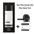 Hair Fiber Kit 25g Hair Building Fibers Unisex Instantly Adds Volume Conceals Thinning Areas for Fuller Hair Powder Nozzle Set