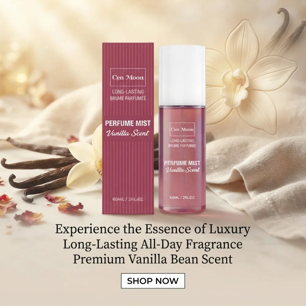 60ml Vanilla Perfume Mist Long Lasting Warm Sweet Light Scent Body Hair Clothing Refreshing Spray Daily Travel Fragrance