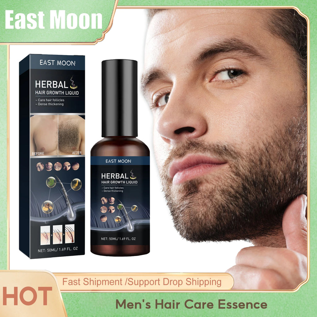 Hair Growth Serum Chest Body Hair Mustache Regrowth Longer Thicker Hair Thinning Treatment Moisture Nourish Beard Growth Spray - AliExpress 66