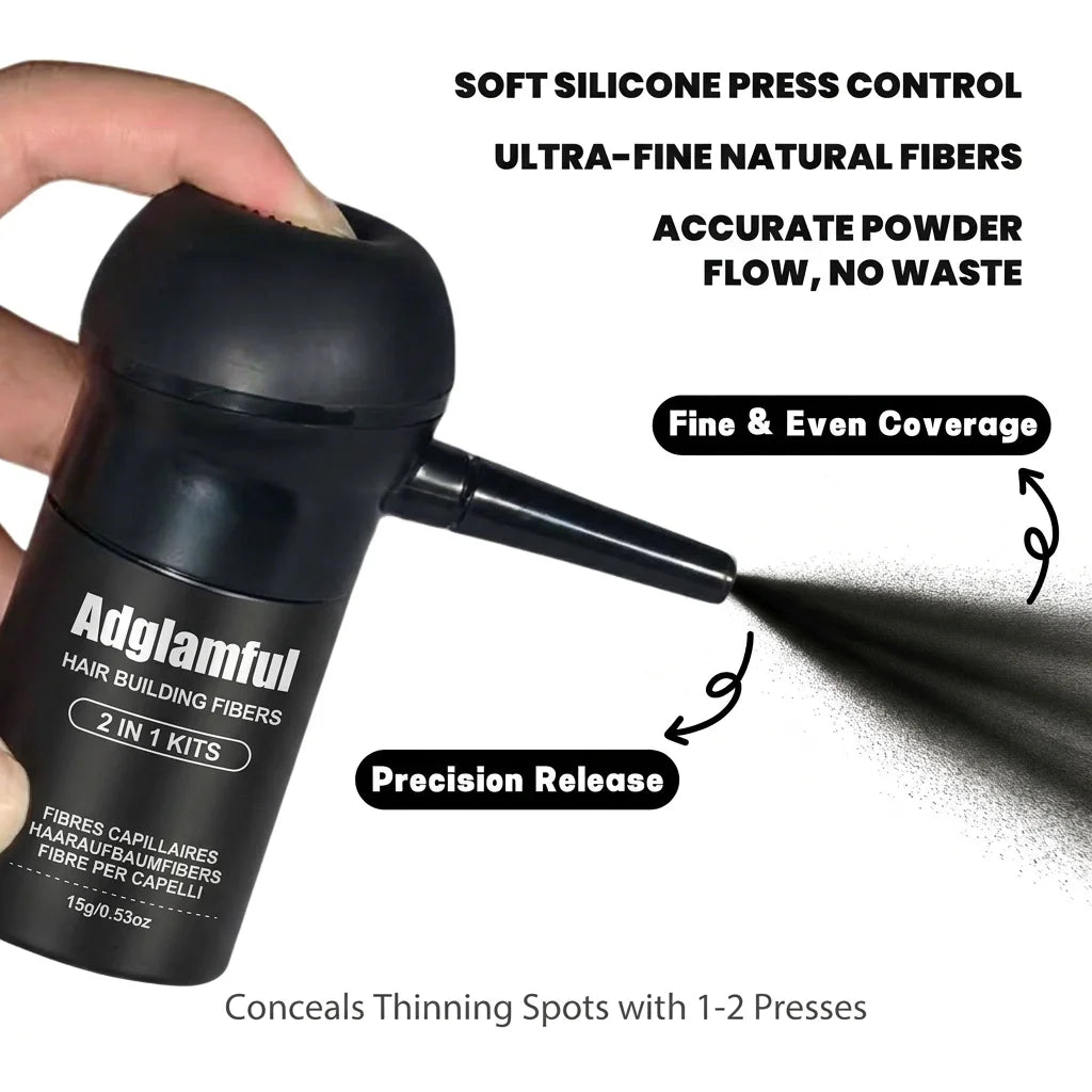 Adglamful Hair Fibers (15g) ¨C 10sec Instant Volume, Spray Applicator for Thinning Hair | Invisible & Even Coverage - AliExpress 66