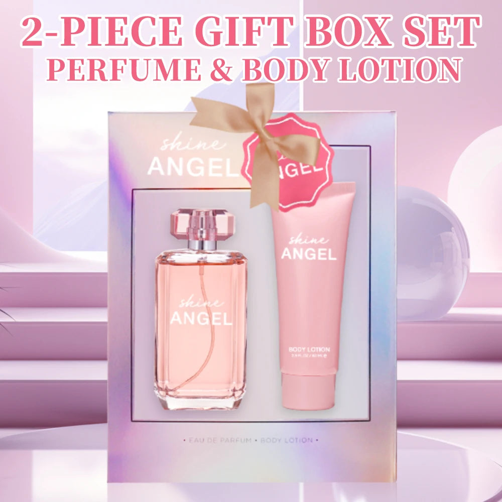 Eau de Parfum Spray and Body Lotion Gift Set Women's Fragrance Sets 3.4 Oz EDP Spray 2.8 Oz Body Cream Shine Angel 2 Pcs Gifts - AliExpress 66