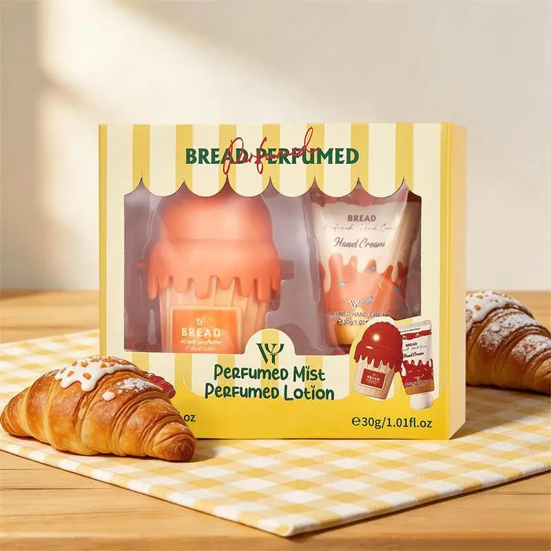 Ice Cream Shape Perfume Mist Hand Cream Set Bread Cherry Chocolate Scent Fragrance Spray Hand Lotion Daily Body Care Gift Kit - AliExpress 66