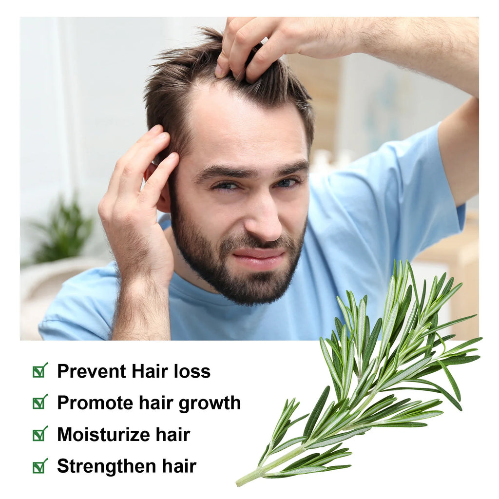 Rosemary Essential Oil Pure Natural Hair Growth Scalp Treatment Anti-Frizz Strengthening Nourish Shiny Healthy Hair Care Product - AliExpress 66