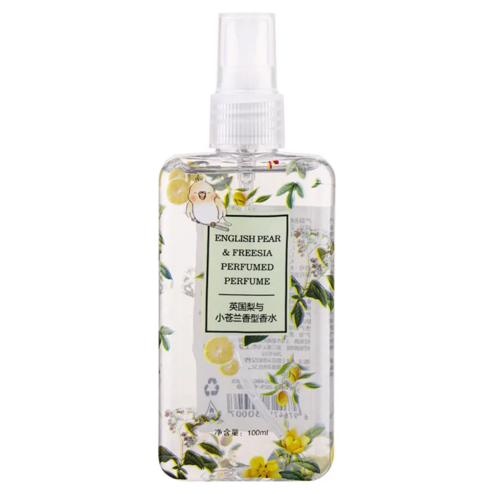 100ML English Pear And Freesia Body Mist Perfume Fresh Fruity Floral Scent Long Lasting Fragrance For Deodorant Daily Dating