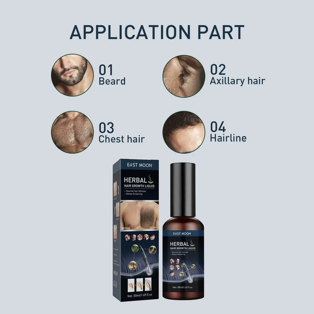 Hair Growth Serum Chest Body Hair Mustache Regrowth Longer Thicker Hair Thinning Treatment Moisture Nourish Beard Growth Spray - AliExpress 66