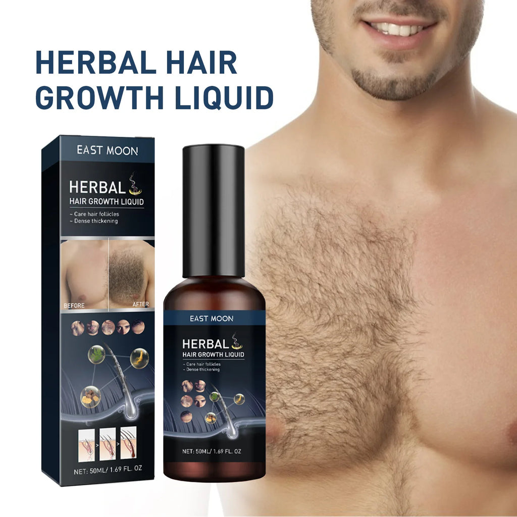 Hair Growth Serum Chest Body Hair Mustache Regrowth Longer Thicker Hair Thinning Treatment Moisture Nourish Beard Growth Spray - AliExpress 66