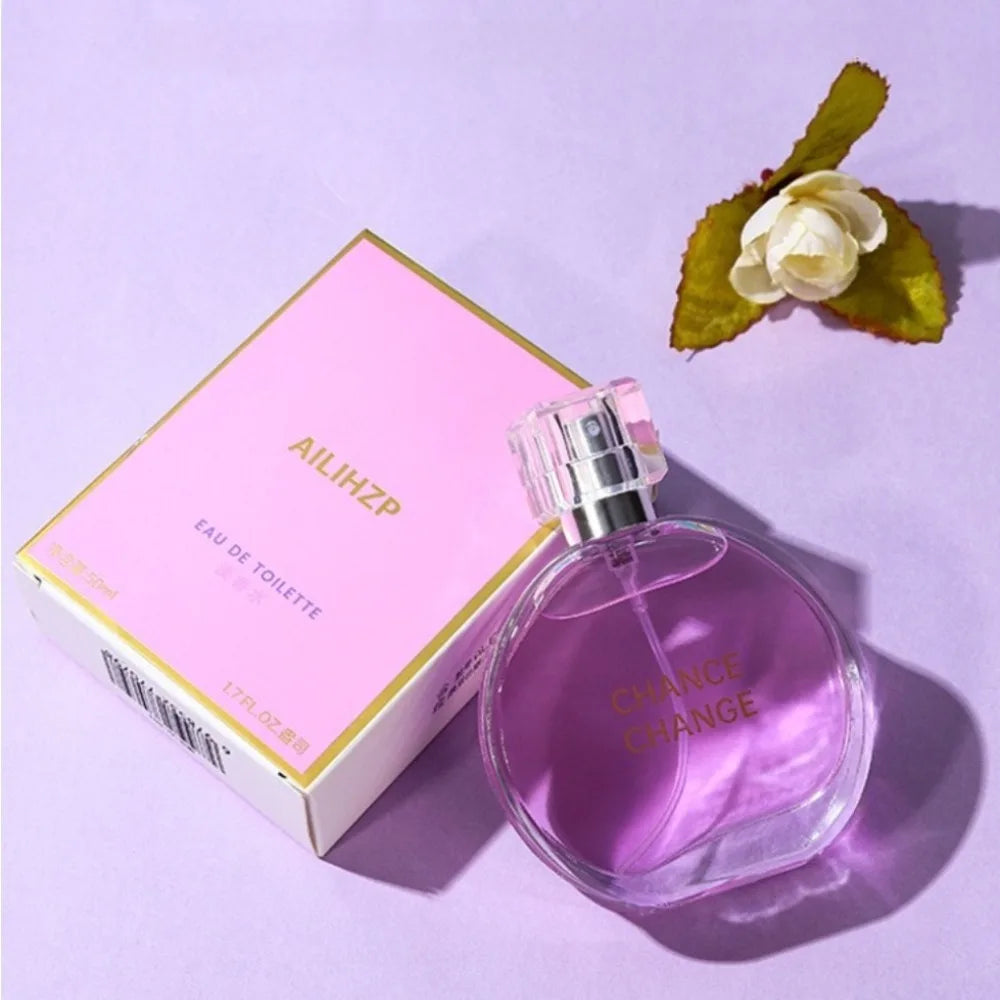 50ML AILIHZP Purple Encounter Women Perfume Fresh Floral Woody Long Lasting Fragrance Eau de Toilette For Ladies Daily Dating